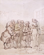 Loan contractors, late 18th-early 19th century. Artist: Thomas Rowlandson