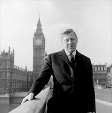 Roy Hattersley, Labour MP, Westminster Bridge, London, 1960s. Artist: Henry Grant