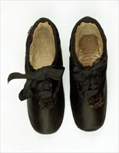 Baby shoes worn by Queen Victoria, 1819-1820. Artist: Unknown