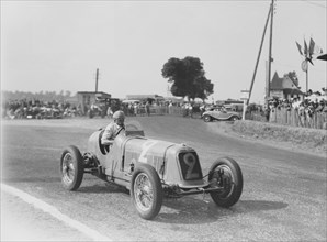 Étancelin in his Maserati at the Dieppe Grand Prix, France, 22 July 1934. Artist: Unknown