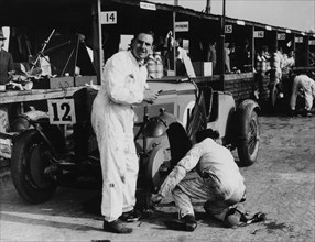 Owen Saunders-Davies and Bill Craig during the Double Twelve Race, Brooklands, Surrey, 1931. Artist: Unknown