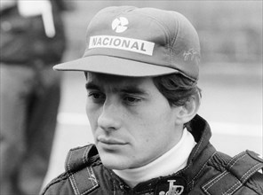 Ayrton Senna at the British Grand Prix, 1985. Artist: Unknown