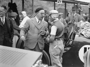 Tazio Nuvolari at the Ulster TT race, 1933. Artist: Unknown