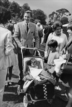 Graham Hill with his family, c1968. Artist: Unknown
