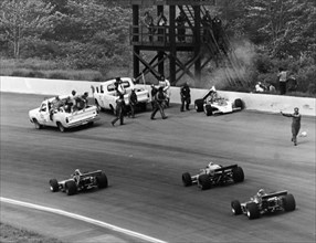 Accident at the Indianapolis 500, Indianapolis, Indiana, USA, 1974. Artist: Unknown
