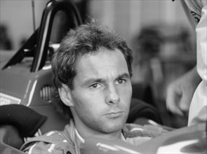 Gehard Berger with Ferrari, 1988. Artist: Unknown