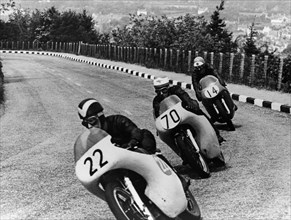 Isle of Man Senior TT Race, 1958. Artist: Unknown