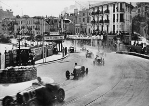 Action from the Monaco Grand Prix, 1929. Artist: Unknown