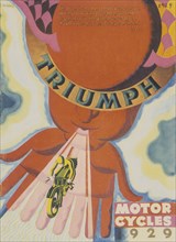 Poster advertising Triumph motor bikes, 1929. Artist: Unknown