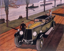 Poster advertising Armstrong Siddeley cars, 1930. Artist: Guy Sabran