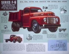 Poster advertising a Ford Truck series F-6, 1947. Artist: Unknown