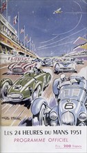 Programme for Le Mans 24 Hours, 1951. Artist: Unknown