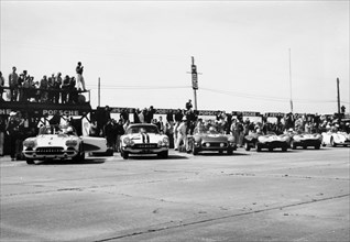 Chevrolet Corvettes at the Sebring 12-hour race, Florida, USA, 1958. Artist: Unknown
