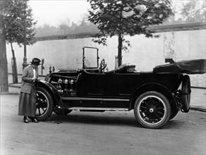 Josephine Boston with a 1914 Cadillac, (c1914?). Artist: Unknown