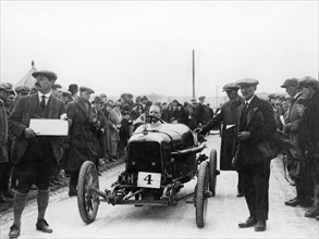 Aston Martin at a motor racing event, 1922. Artist: Unknown