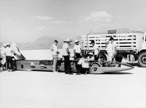 'Goldenrod' Land Speed Record car, Bonneville Salt Flats, Utah, USA, 1965. Artist: Unknown