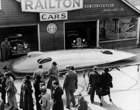 Railton Special Land Speed Record car, Brooklands, Surrey, c1938. Artist: Unknown