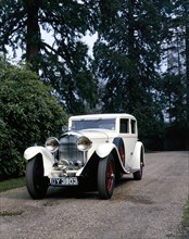 A 1930 Bentley 8 Litre saloon with a Mulliner body. Artist: Unknown