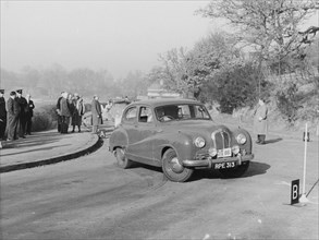 Austin A70 Hereford Saloon, RAC International Rally, 1953. Artist: Unknown