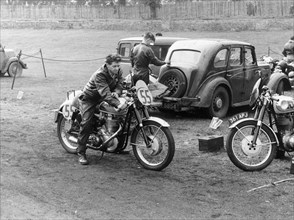 BSA motorbike, Crystal Palace, Sydenham, 1956. Artist: Unknown