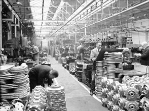 Machine shop at Ariel Motors, c1950. Artist: Unknown