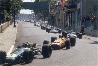 Action from the Monaco Grand Prix, 1968. Artist: Unknown