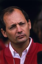 Ron Dennis, McLaren Formula 1 team manager, British Grand Prix, Silverstone, Northamptonshire, 1989. Artist: Unknown