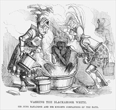 'Washing the Blackamoor white', 1858. Artist: Unknown