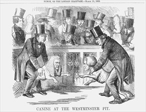 'Canine at the Westminster Pit', 1862. Artist: Unknown