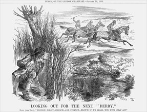 'Looking  Out for The Next Derby', 1863. Artist: John Tenniel