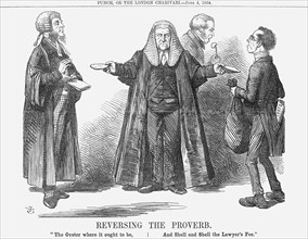'Reversing the Proverb', 1864. Artist: John Tenniel