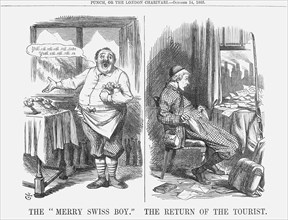 'The Merry Swiss Boy The Return of the Tourist', 1865. Artist: John Tenniel