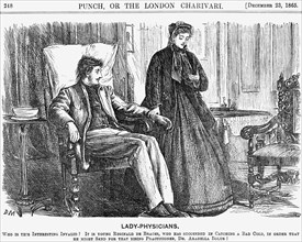 'Lady-Physicians', 1865. Artist: George du Maurier