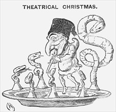 'Theatrical Christmas', 1866. Artist: Charles Henry Bennett