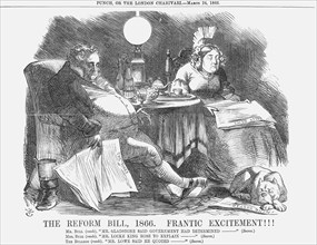 'The Reform Bill, 1866. Frantic Excitement!!!', 1866. Artist: John Tenniel