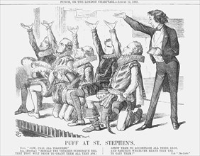 'Puff at St Stephen's', 1867. Artist: John Tenniel