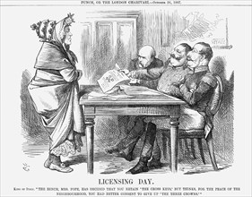 'Licensing Day', 1867. Artist: John Tenniel
