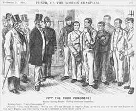 'Pity The Poor Prisoners?', 1868. Artist: Charles Samuel Keene
