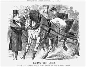 'Easing The Curb', 1869. Artist: John Tenniel