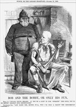 'Bob and The Bobby, Or Only His Fun', 1869. Artist: Joseph Swain