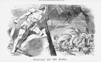 'Hercules and The Hydra', 1870. Artist: Joseph Swain