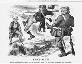 'Kick'd Out!!', 1870. Artist: Joseph Swain