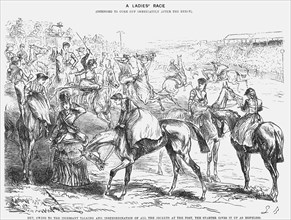 'A Ladies' Race', 1872. Artist: Joseph Swain