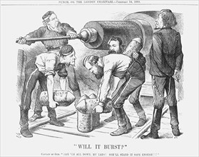 Will it Burst?, 1880. Artist: Joseph Swain