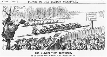'The Universities' Boat-Race', 1883. Artist: Unknown