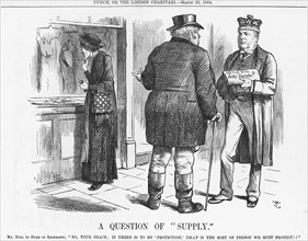 'A Question of Supply', 1884. Artist: Joseph Swain
