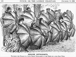 'Genuine Enthusiasts', 1884. Artist: Unknown