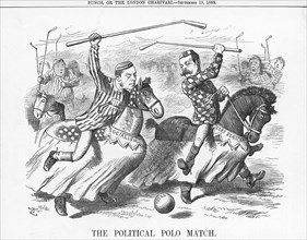 'The Political Polo Match', 1885. Artist: Joseph Swain