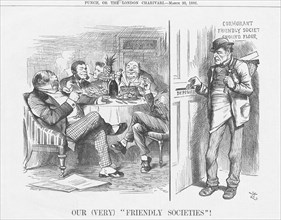 'Our (Very) Friendly Societies!', 1886. Artist: Joseph Swain