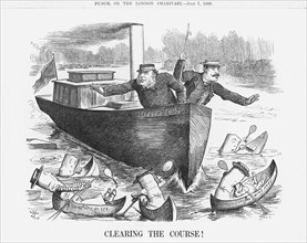 'Clearing the Course!', July 7, 1888. Artist: Joseph Swain